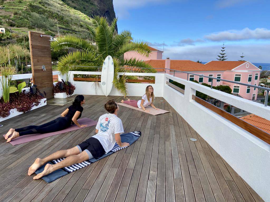 Yoga at the Guesthouse Roof Terrace
